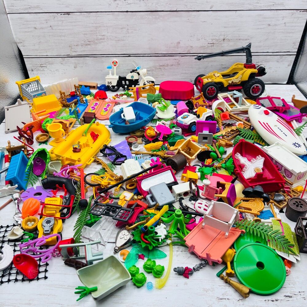 Massive Playmobil Mixed Lot Bulk Bundle Vehicles Boats Safari Figures ParTS